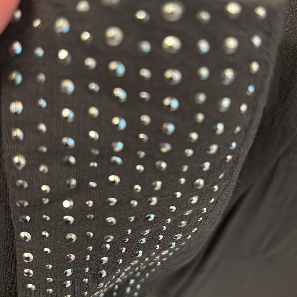 Dark gray tshirt dress in size 12 with silver sequin accents - Picture 4 of 4